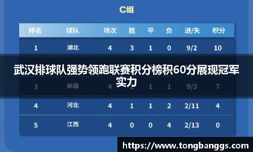 武汉排球队强势领跑联赛积分榜积60分展现冠军实力